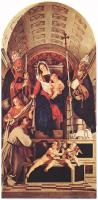 Lotto, Lorenzo - Madonna and Child with Sts Dominic, Gregory and Urban